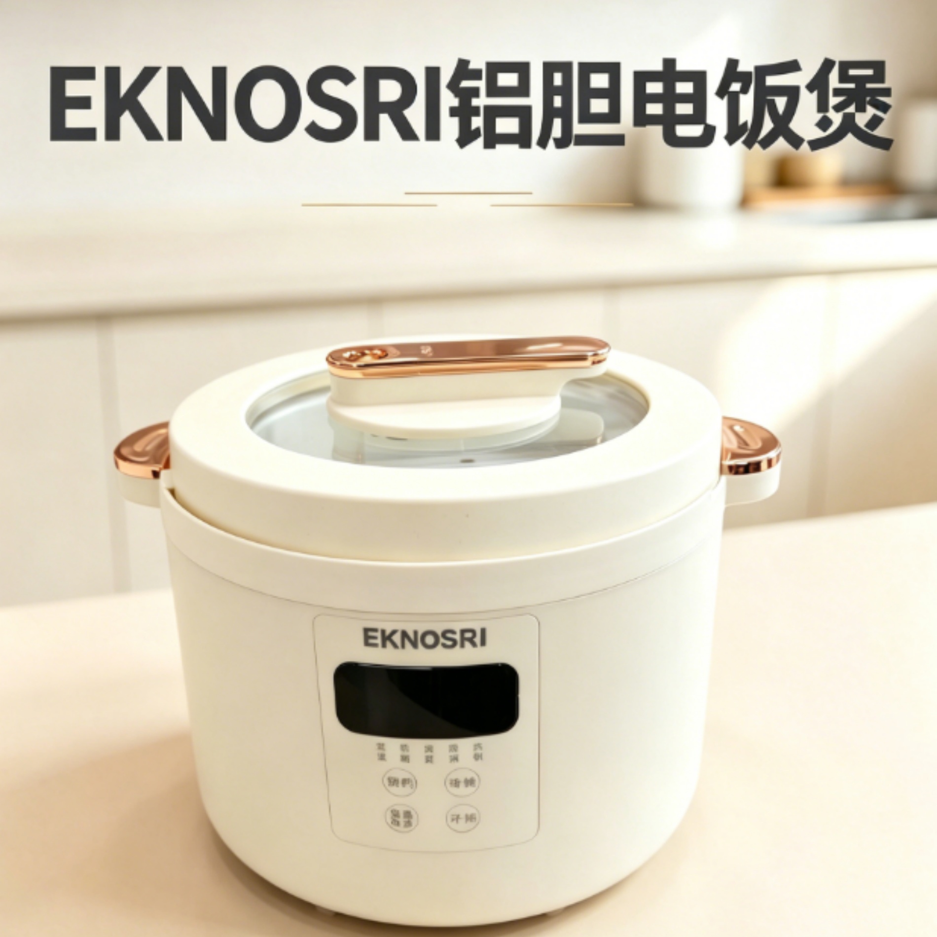 多功能电饭煲(米黄镀金 白铁胆 )
